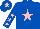 ROYAL BLUE, PINK star on body and cap, ROYAL BLUE sleeves, PINK stars