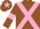 Brown, Pink cross belts, armlets and star on cap