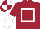 Maroon, White hollow box, halved sleeves, quartered cap