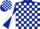 Dark Blue and White check, diabolo on sleeves