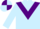 Light Blue, Purple chevron, quartered cap