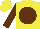 Yellow, Brown disc and sleeves