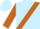 Light Blue, Golden Brown sash and sleeves