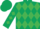 Dark green and emerald green diamonds