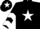Black, White star, chevrons on sleeves, Black cap, White star