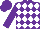 Purple, White Diamonds