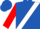 Royal Blue, White Sash, Red Sleeves