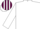 WHITE, maroon striped cap