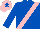 ROYAL BLUE, pink sash, pink cap, royal blue star