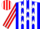 Blue, White Stars, Red and White Stripes