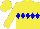 Yellow, Blue Diamond Belt, Yellow Cap