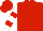 Red, Red Bars on White Sleeves, Red Cap