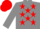 GREY, red stars, red cap