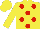 Yellow, Red spots
