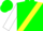 Green, Yellow Sash, White Sleeves