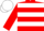 Red, White Hoops, Red and White Cap
