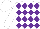 White, Purple Diamonds
