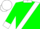 GREEN, WHITE sash, collar, cuffs and cap