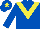 ROYAL BLUE, yellow chevron, royal blue cap, yellow star
