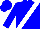 Blue, White Sash