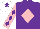 PURPLE, pink diamond, pink sleeves, purple diamonds, white cap, purple star