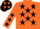Orange, Black Stars