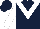 Dark blue, white chevron and sleeves