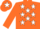 ORANGE, white stars, orange sleeves, orange cap, white star