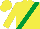 YELLOW, emerald green sash, yellow cap