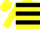 Yellow, Black 'BUMBLE-BEE', Black Hoops