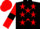 Black, Red stars, Red sleeves, Black armlets and star on Red cap