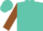 Turquoise Blue, Brown sleeves