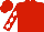 Red, White diamonds on sleeves