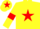 Yellow, Red star, armlets and star on cap