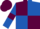 Maroon and Royal Blue (quartered), Royal Blue sleeves, Maroon armlets