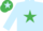 Light Blue, Emerald Green star, Emerald Green cap, Light Blue star