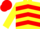 Yellow, Red Chevrons, Red Cap