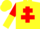 Yellow, Red Cross of Lorraine, Red and Yellow halved sleeves
