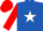 Royal Blue, White star, Red sleeves and cap