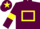 Maroon, Yellow hollow box, armlets and star on cap