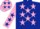 Dark Blue, Pink stars, Pink sleeves, Dark Blue stars