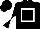 Black, White hollow box, diabolo on sleeves