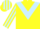 Yellow, Light Blue chevron, striped sleeves and cap
