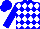 Blue and White Diamonds
