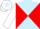 Light Blue and Red diabolo, White sleeves, White cap, Light Blue star