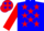 Blue, Red Stars, Red Sleeves