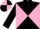 BLACK & PINK DIABOLO, quartered cap