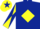 DARK BLUE, yellow diamond, yellow sleeves, dark blue diabolo, yellow cap, dark blue star
