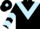 Black, Light Blue chevron, chevrons on sleeves, Black cap, Light Blue diamond