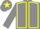 Grey, Yellow seams, Grey cap, Yellow star